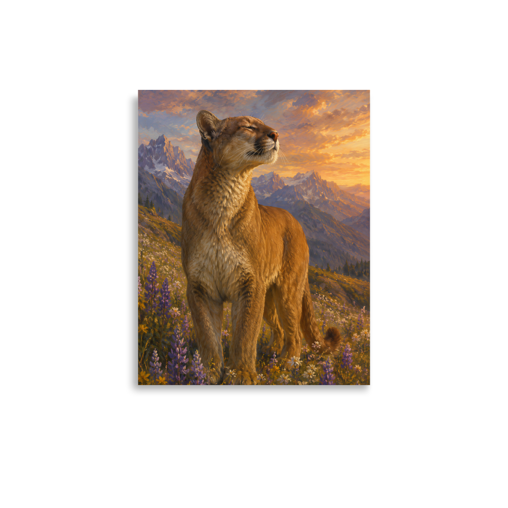 Mountain Lion Meadow Pride Poster