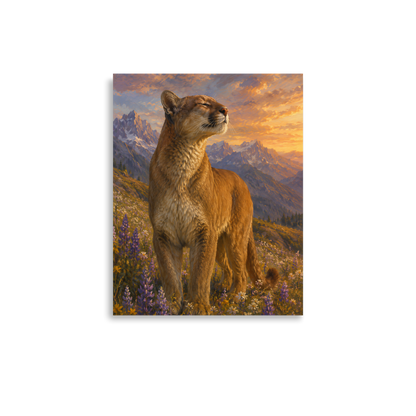 Mountain Lion Meadow Pride Poster