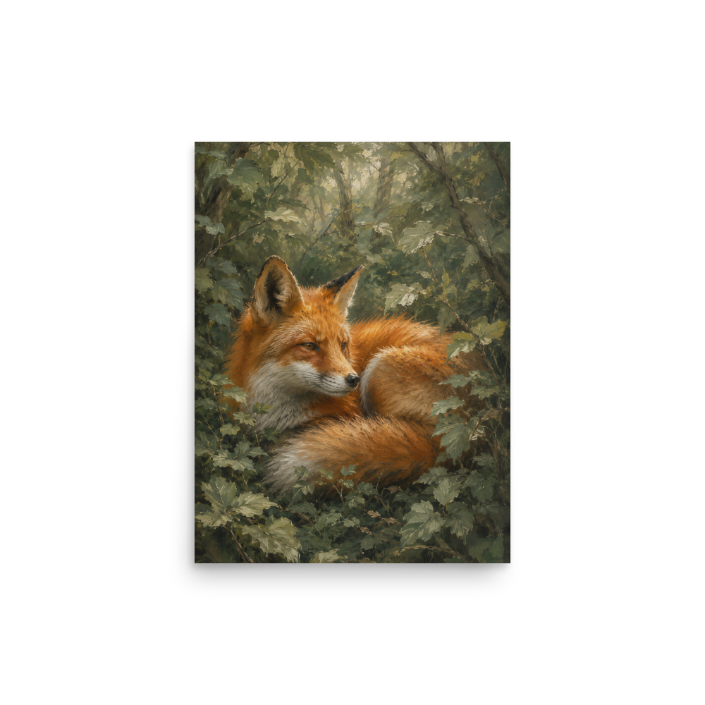 Fox Forest Calm Poster