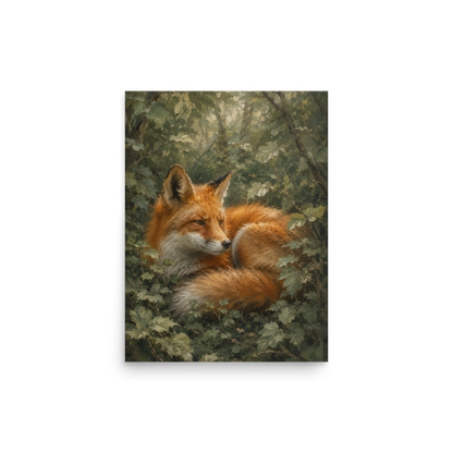 Fox Forest Calm Poster