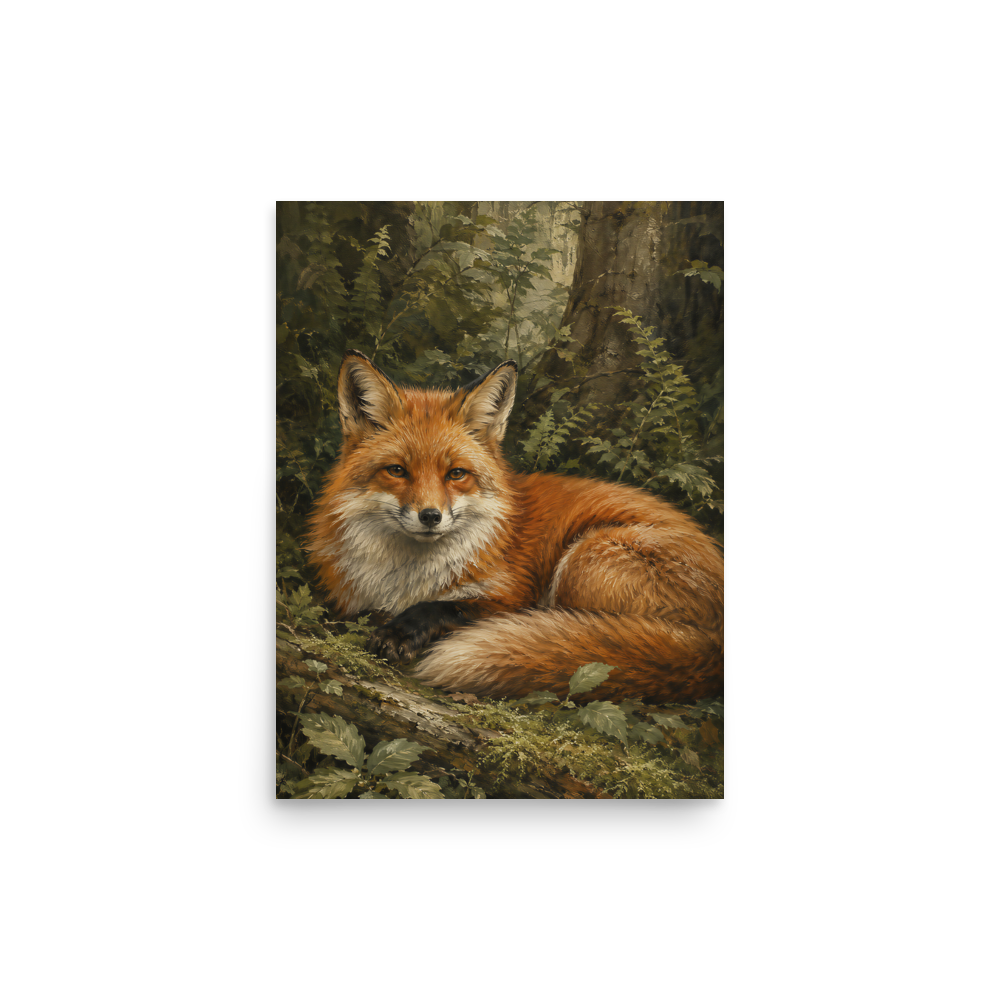 Fox Woodland Calm Poster