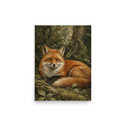Fox Woodland Calm Poster