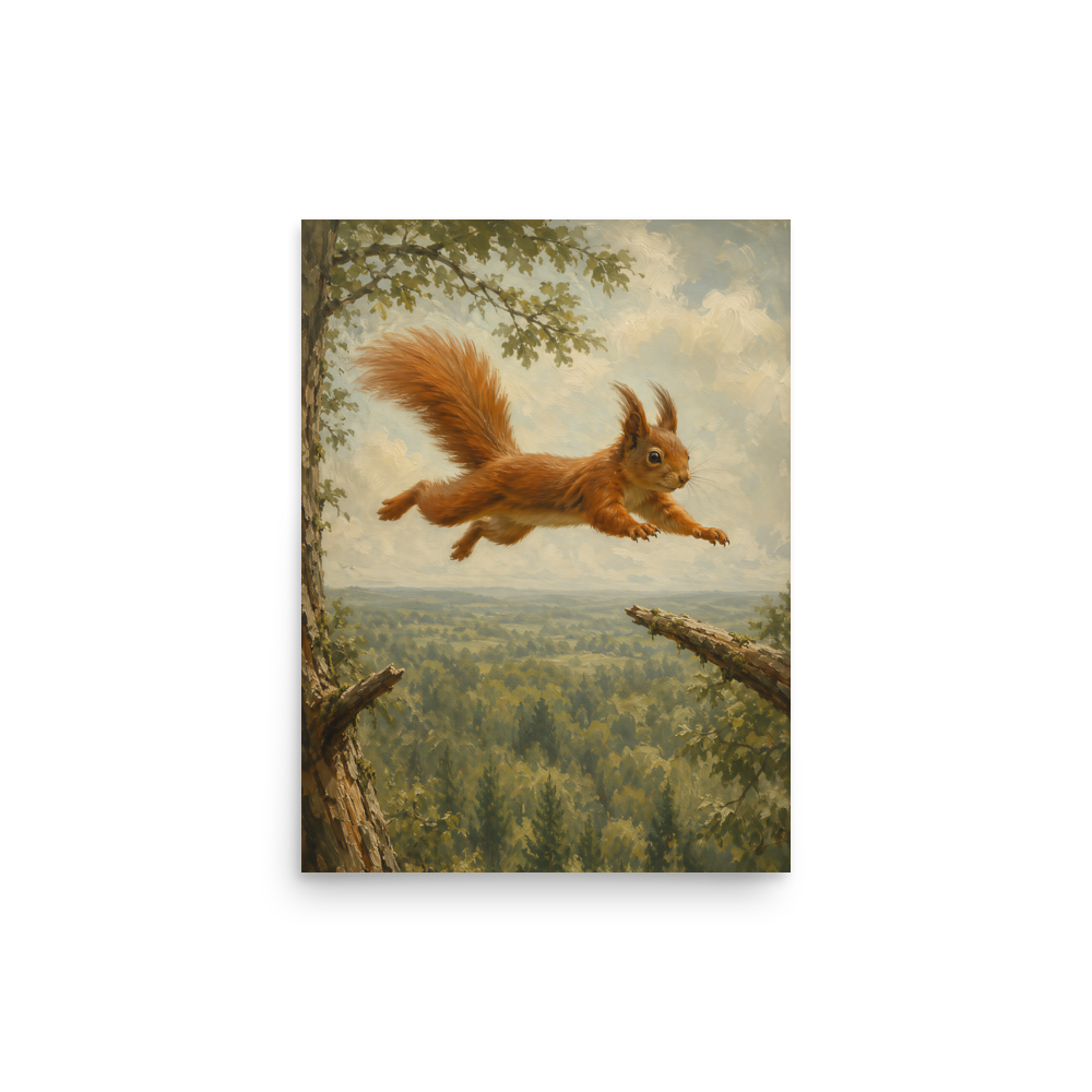 Squirrel Forest Freedom Poste