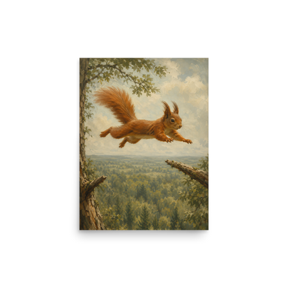 Squirrel Forest Freedom Poste
