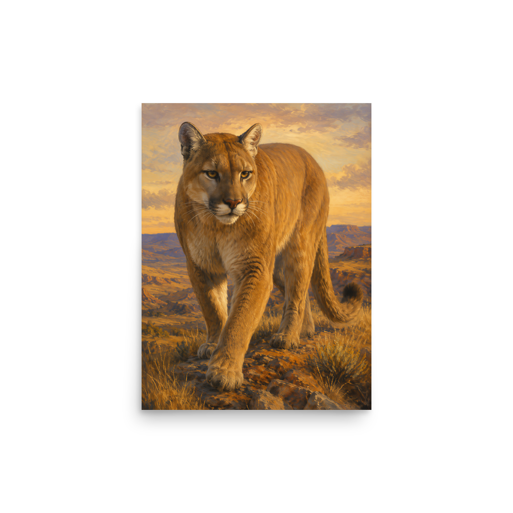 Mountain Lion Desert Pride Poster