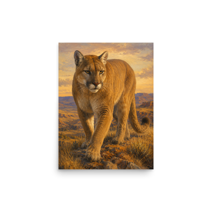 Mountain Lion Desert Pride Poster