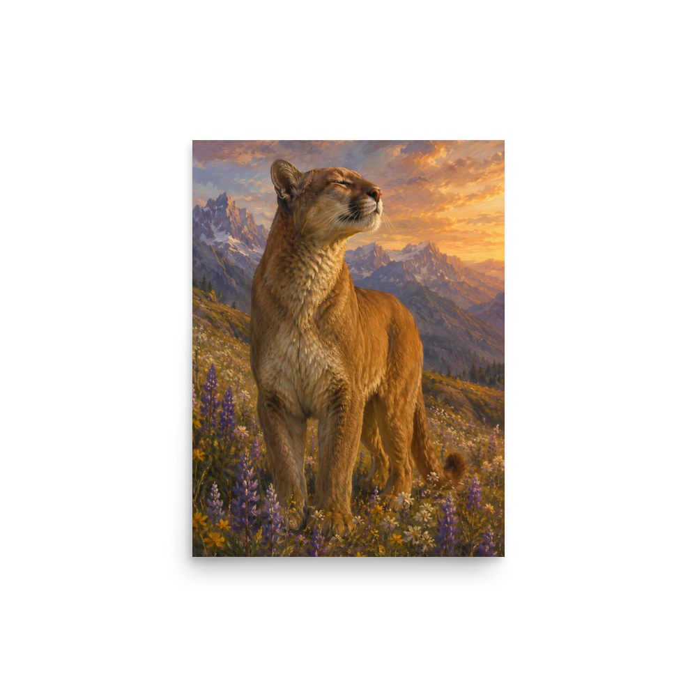 Mountain Lion Meadow Pride Poster