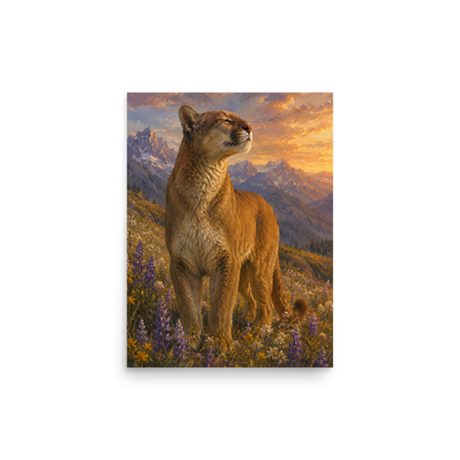 Mountain Lion Meadow Pride Poster