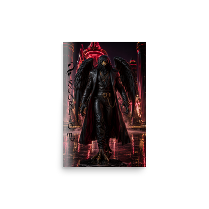 Scorpio man black eagle zodiac poster