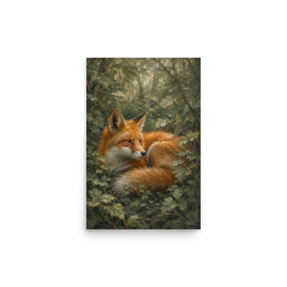 Fox Forest Calm Poster