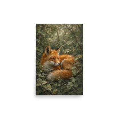 Fox Forest Calm Poster