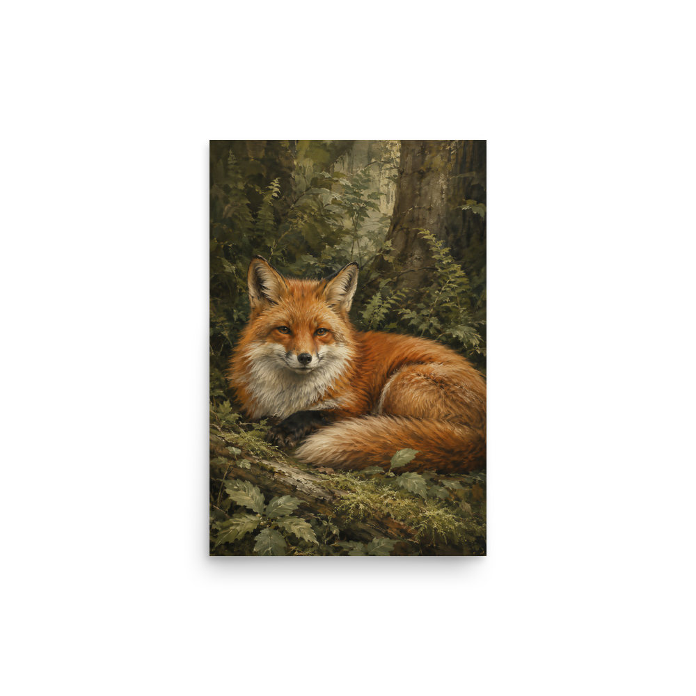 Fox Woodland Calm Poster