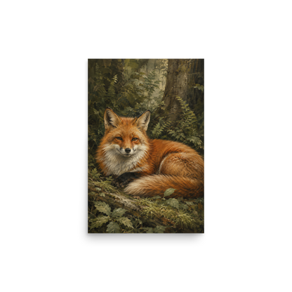 Fox Woodland Calm Poster