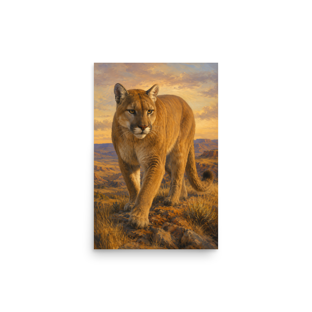 Mountain Lion Desert Pride Poster