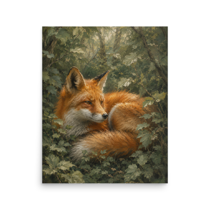 Fox Forest Calm Poster
