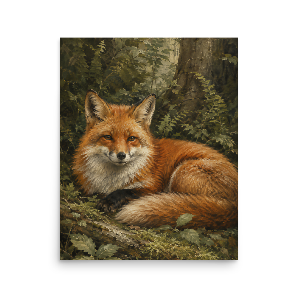 Fox Woodland Calm Poster