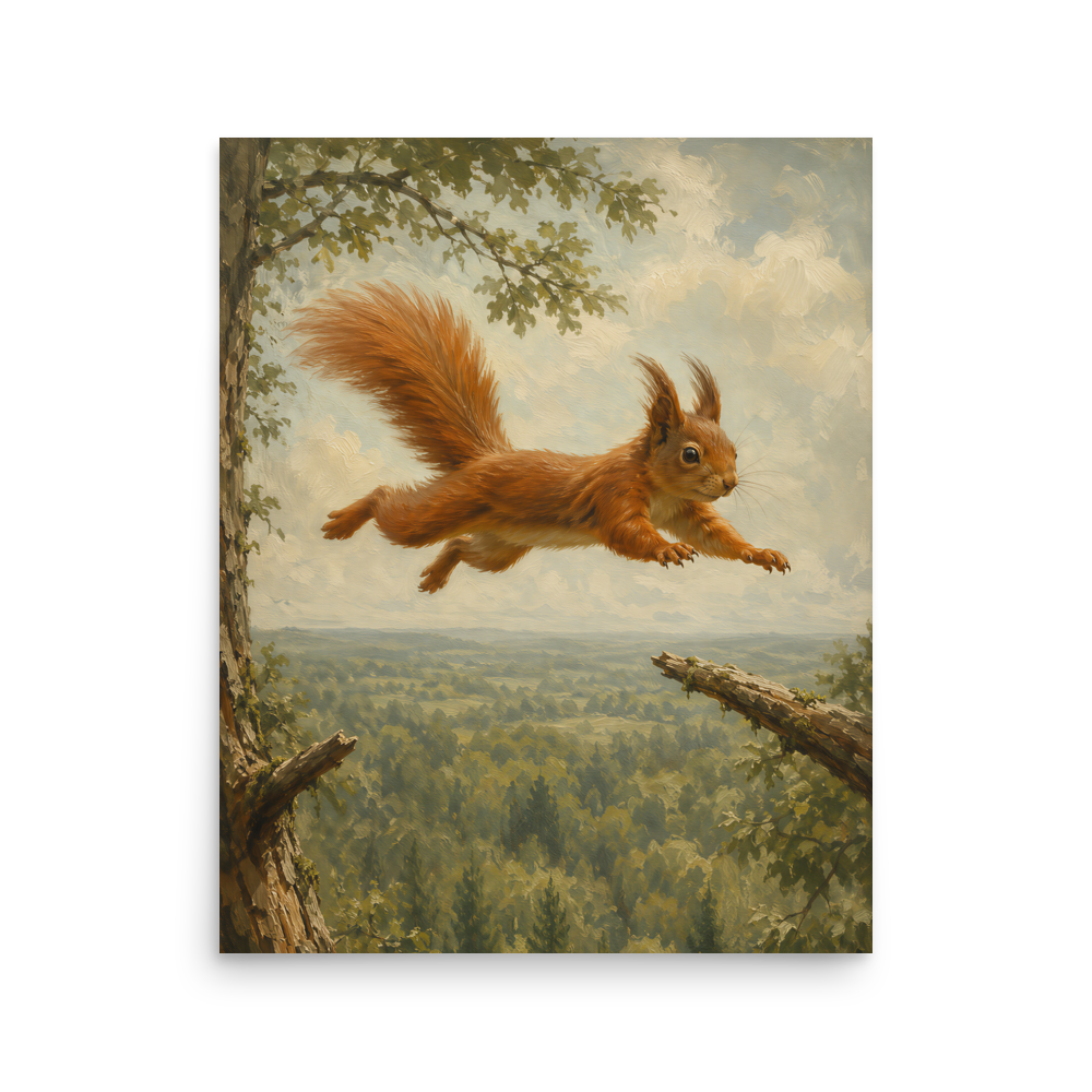 Squirrel Forest Freedom Poste