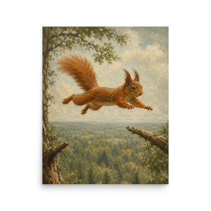 Squirrel Forest Freedom Poste