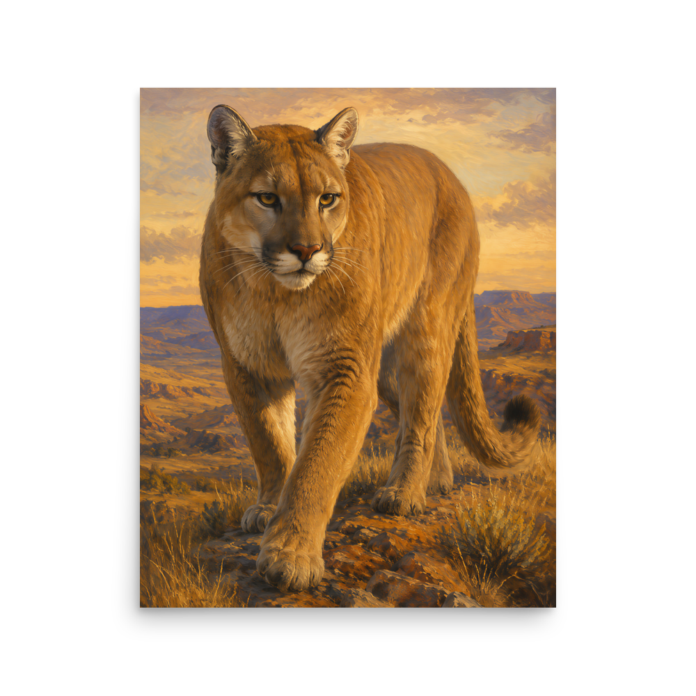 Mountain Lion Desert Pride Poster