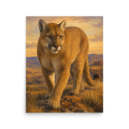 Mountain Lion Desert Pride Poster