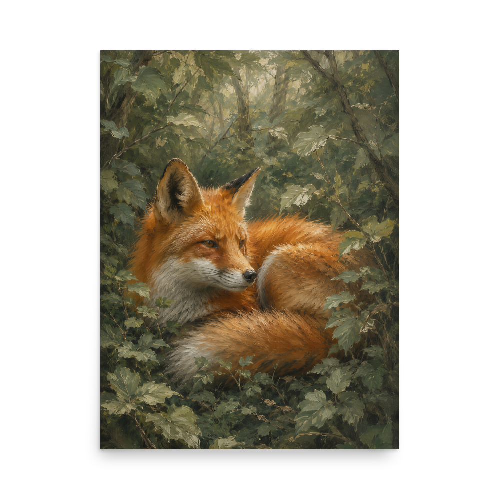 Fox Forest Calm Poster