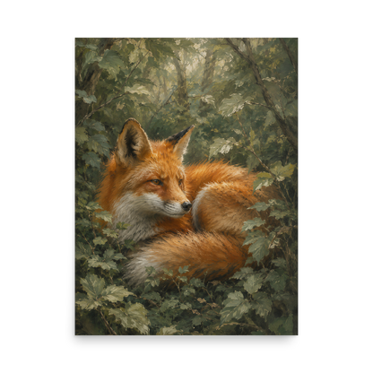 Fox Forest Calm Poster