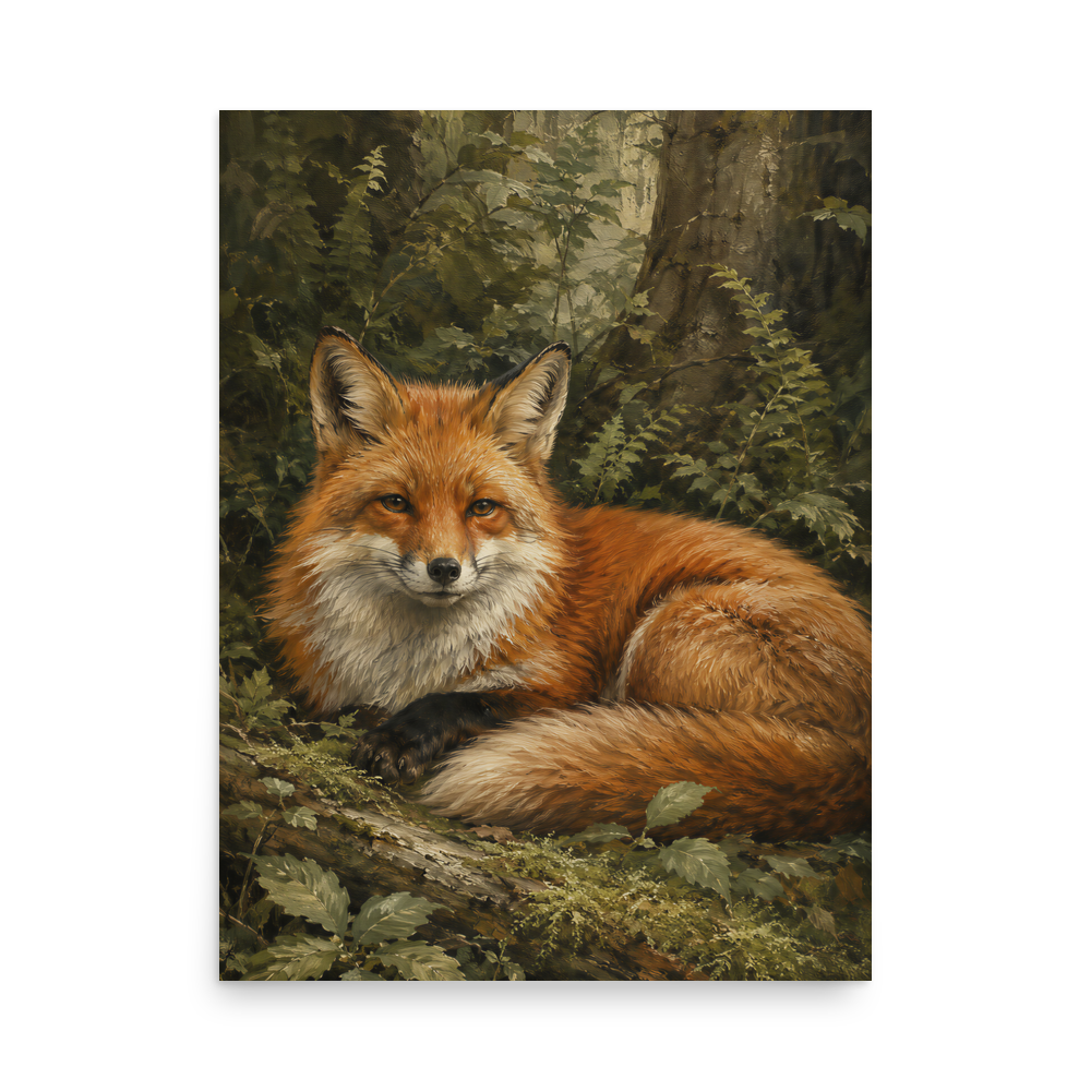 Fox Woodland Calm Poster