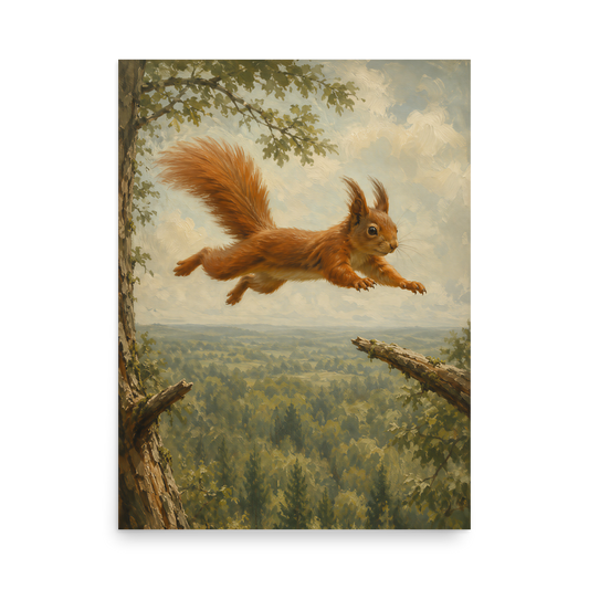 Squirrel Forest Freedom Poste
