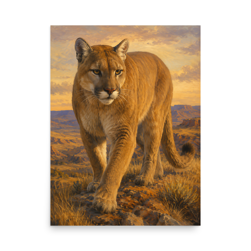 Mountain Lion Desert Pride Poster