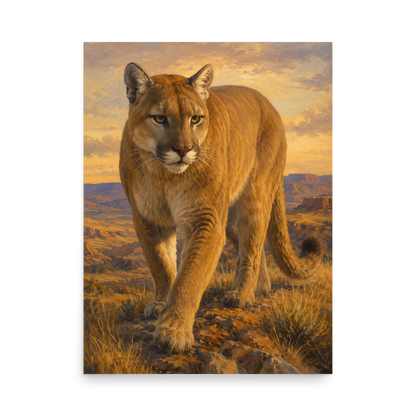 Mountain Lion Desert Pride Poster