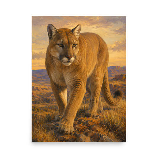 Mountain Lion Desert Pride Poster
